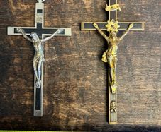 Pair of Vintage Crucifixes