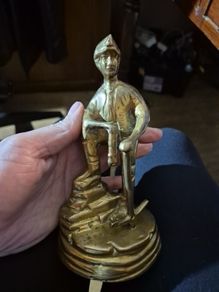 Vintage Brass Coal Miner