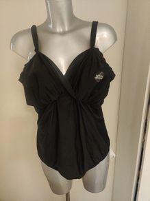 BNWT Evans Black Tummy Control swimsuit size UK20 EU48 cup C/D Postage included