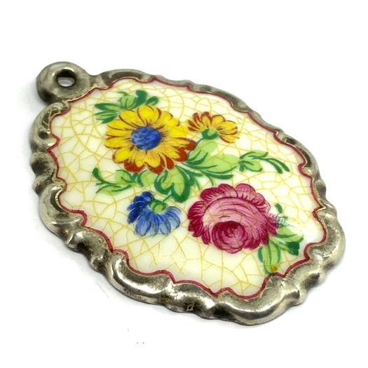 Antique Rosenthal Porcelain Pendant