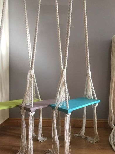 Unique indoor swing fir any room in your house, fun for kids and adults