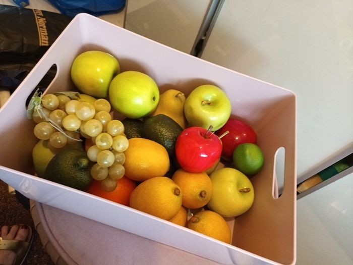 kitchen decor faux fruit