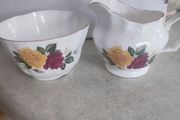 Jug &amp; Sugar Bowl - Vintage Royal Stuart Fine Bone China
