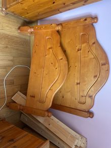 single bed, solid timber