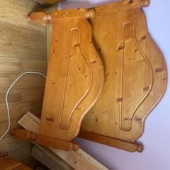 single bed, solid timber