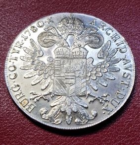 Austria 1780 Austrian Empire 1 Thaler - Maria Theresia Posthumous Silver coin