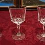 3 Piece Stemmed Crystal Goblets / Wine Glasses Image 4
