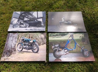 4 motorcycle posters