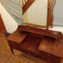 Mid Century Vintage dressing table with original shaped mirror Image 2