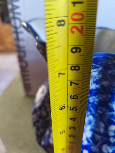 Set of 2 Victoria Ware Ironstone Pitcher, Calico Blue & White Floral flower transfer ware. each 80.00 Euro each or the set of 2 for  150.00 euro Made in England, in very good condition .