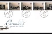 2001 Great Britain Greetings Stamp "Occasions" Commemorative Stamps Royal Mail Addressed First Day Cover (FDC).