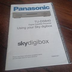 Panasonic TU-DSB40 Satellite Receiver (Manual)