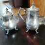 Antique Viners Sheffield Teapot & Coffee Pot Image 3