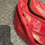 JAS M.B Designer Vintage Red Leather Messenger Handbag! Image 9