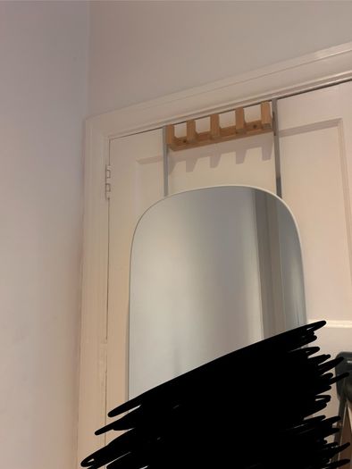 Mirror with lockable storage - can hang on door