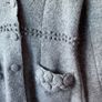 coat grey 100% wool coat James Lakeland vintage inspired 10/12 medium Image 5