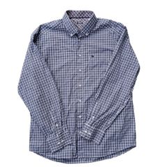 MAGEE micro-check button-down shirt