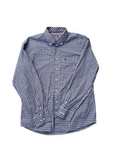 MAGEE micro-check button-down shirt