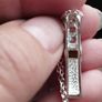 Fashionable Sterling Silver Peridot Pendant Necklace. Image 7
