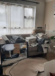 House hold textiles and mirror