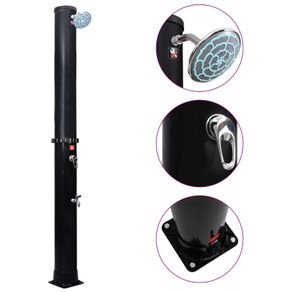 Outdoor Solar Shower with Shower Head and Faucet 35 L