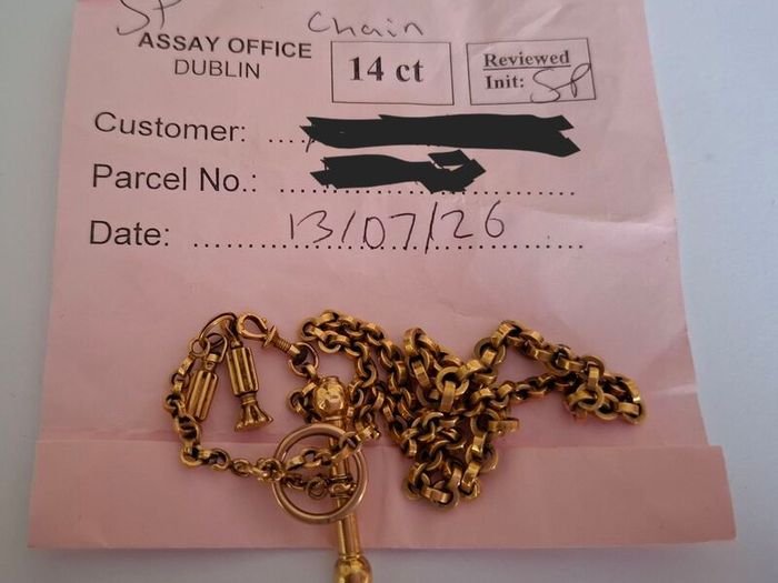 Gold watch chain