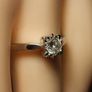 White Gold Natural Diamond Solitaire Engagement ring (Bargain Price) Image 8