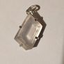 Vintage Sterling Silver and Faceted Rose Quartz Pendant Image 2