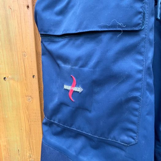 Musto Mens Blue Performance Salopettes Bib Trousers Breathable UK Size Small