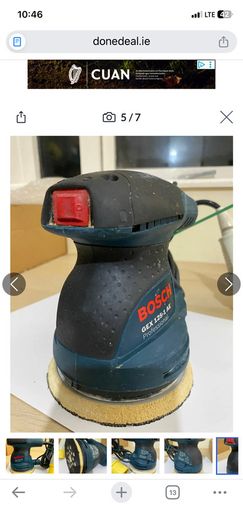 Bosch GEX 125-1 AE Professional random orbit sander.