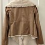 Beautiful tan fur lined jacket Image 5