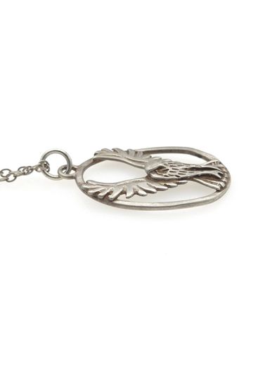 Vintage 925 Sterling Silver Flying Eagle Necklace, Edinburgh 1977
