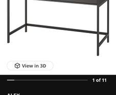 IKEA Alex Desk - Dark Grey