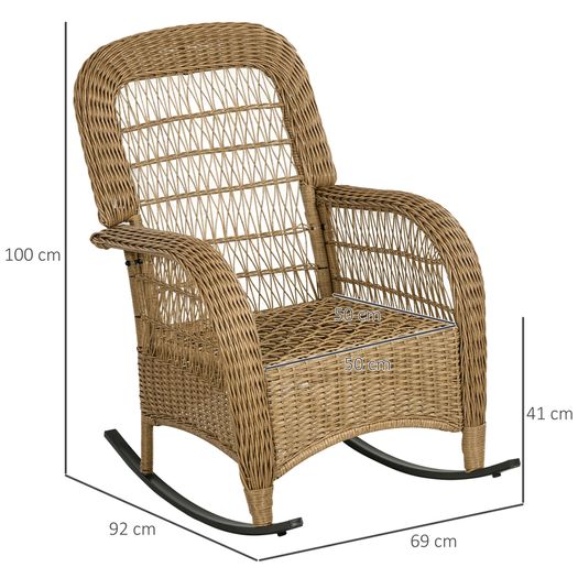 Boho-Style Swing Chair, PE Rattan, Rattan Swing Chair, Washable Cushion Covers, Natural + Light Gray