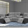 Reclining sofa with pull down drink console Image 5