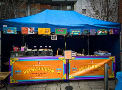 Fully Equipped Outdoor Food Market Setup PAT Teste