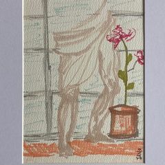 Original art Drawing contemporary Irish Art abstract painting