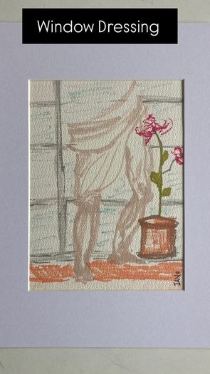 Original art Drawing contemporary Irish Art abstract painting