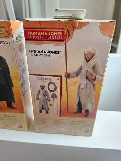 Set of 3 Indiana Jones 1/12 scale figures