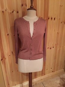 Dusty Pink Sequin Cardigan