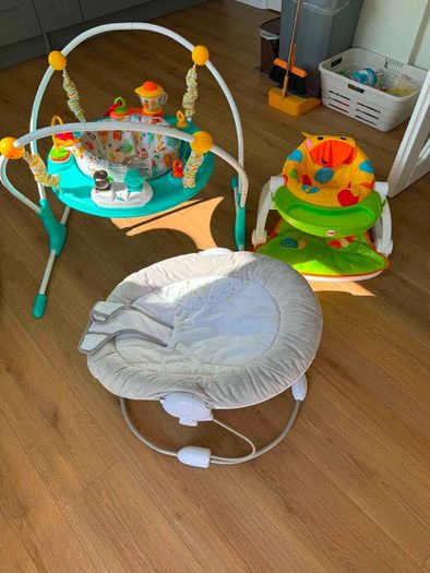 Baby stuff Jumperoo, Bouncer, Swing, Sit me up floor seat