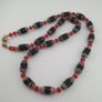Antique Venetian Style Feather Desgin & Venetian WhiteHeart Glass Beads Necklace Image 2