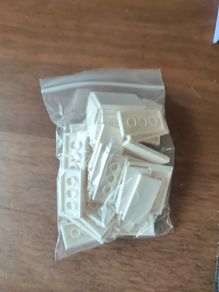LEGO white tile 2x4 42pcs