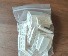 LEGO white tile 2x4 42pcs