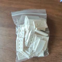LEGO white tile 2x4 42pcs