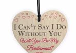 Bridesmaid plaque