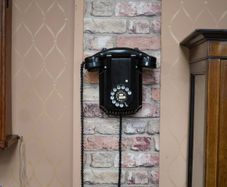 Black Bakelite Rotary Telephone