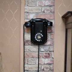 Black Bakelite Rotary Telephone