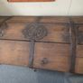Antique Oak Dome-Top Trunk Image 2