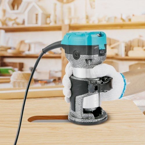 Router Tool, 710W Wood Router, Router for Woodworking with Three Router Collets, Wood Router Tool with Fixed Base, Woodworking Router with Aluminum Shell and 13000 - 33000 r/min Rotating Speed (FREE SHIPPING)